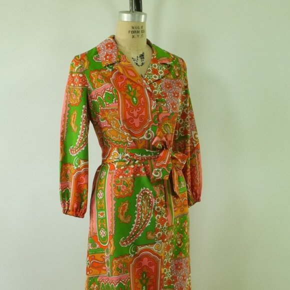 vintage mod 1960s dress | vtg retro 1960s dress - Picture 8 of 16